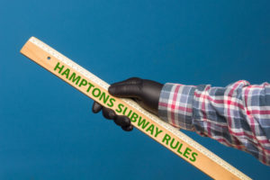 Hamptons Subway social distancing ruler