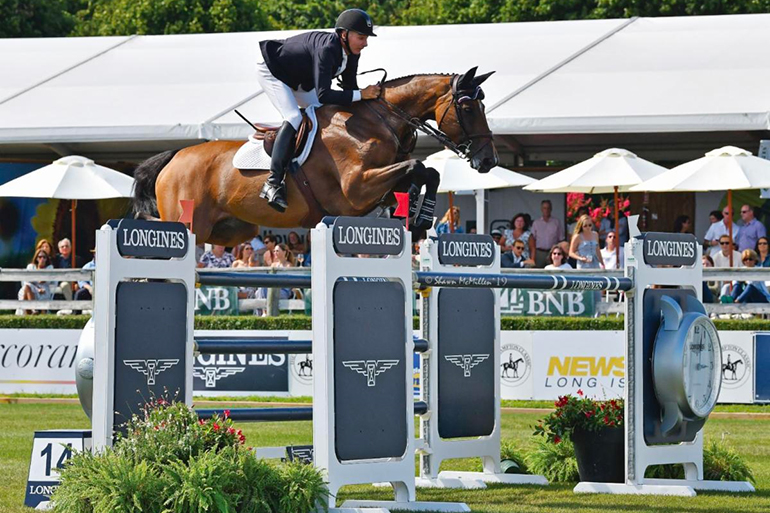 Jumping at the Hampton Classic Horse Show