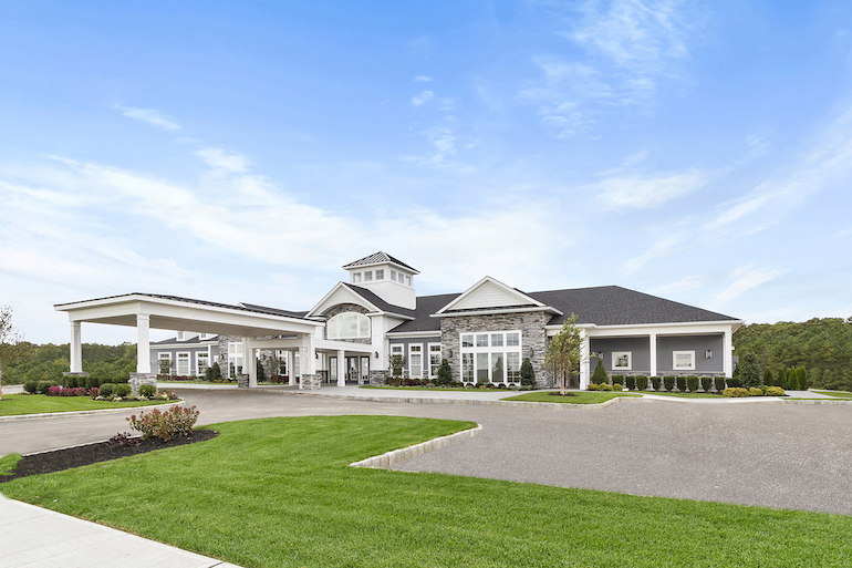 1 Country Pointe Meadows in Yaphank Clubhouse Exterior Photo Courtesy Beechwood Homes