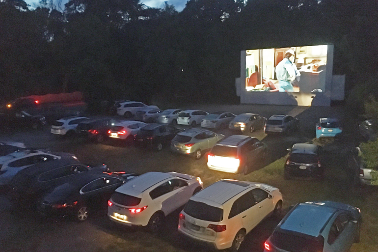 The Gateway's drive-in movie lot, Photo: Courtesy The Gateway