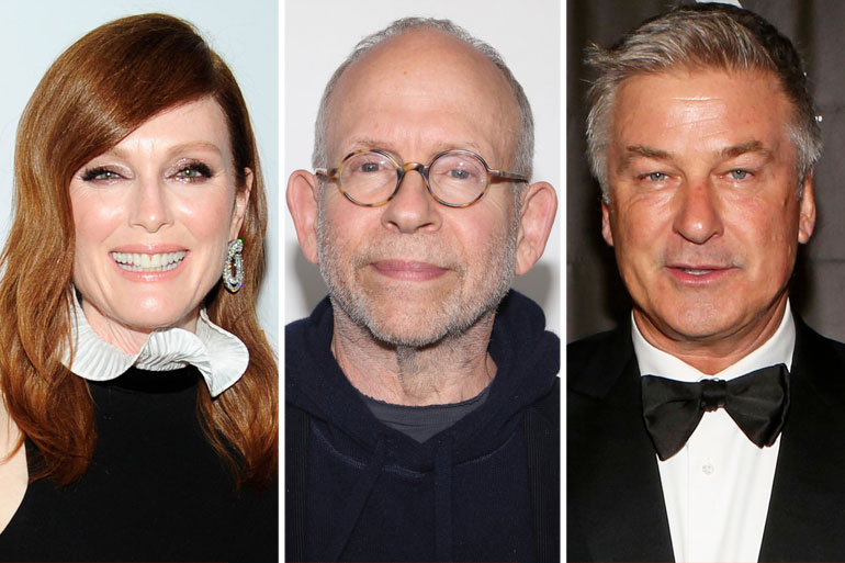 Julianne Moore, Bob Balaban and Alec Baldwin, Photo: ©PATRICKMCMULLAN