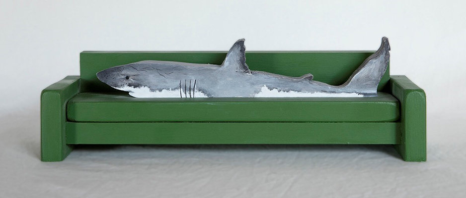 "Shark on a Couch" by Miles Partington