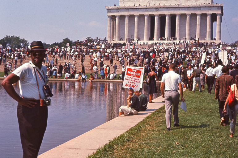 Crowd gathering at the Lincoln Memorial for the March on Washington in "I Am Not Your Negro," a Magnolia Pictures release, Photo: Courtesy Magnolia Pictures