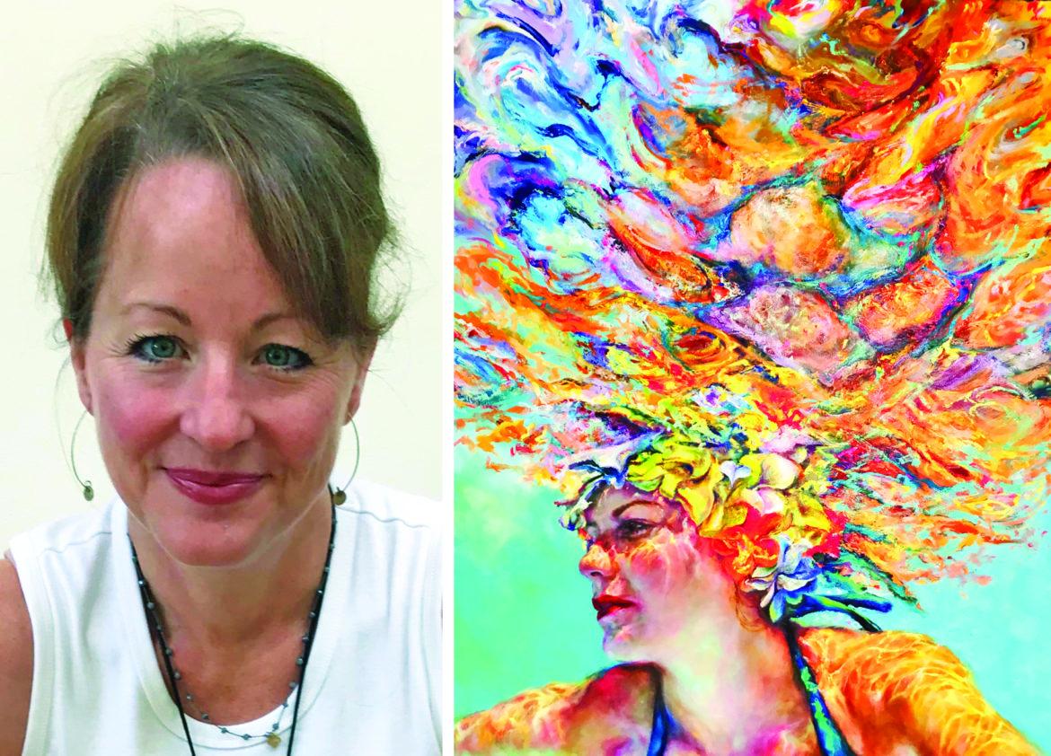  Jennifer Hannaford and another on of her mesmerizing water works, Images: Courtesy Hannaford