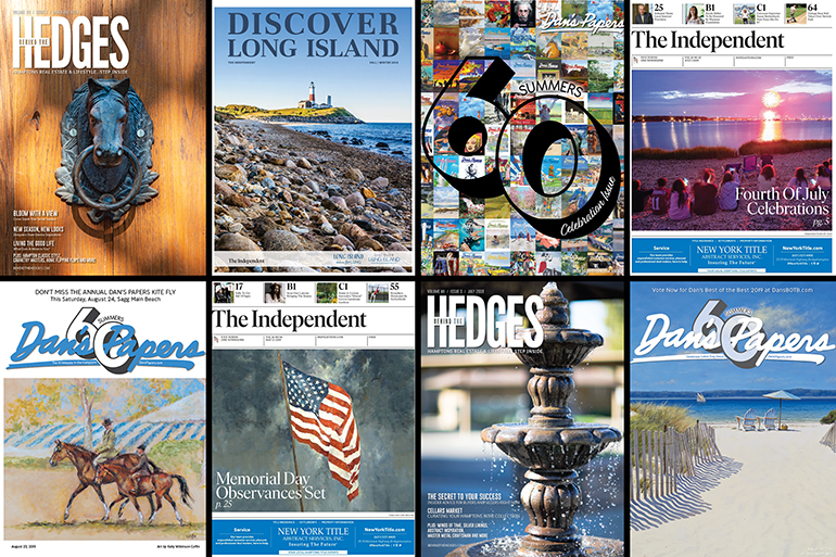 The winning covers of the 2019 NYPA Better Newspaper Contest