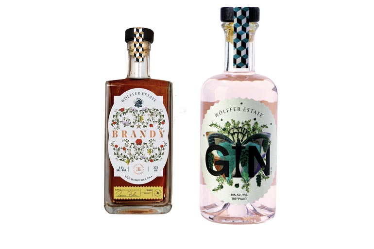 Wölffer Estate Brandy and Pink Gin, Photo: Courtesy Wölffer Estate Vineyard