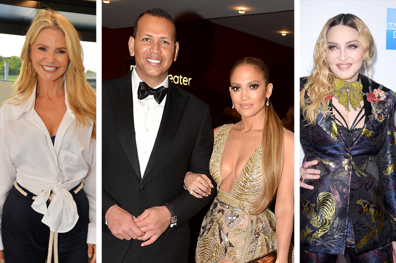 Christie Brinkley, Alex Rodriguez, Jennifer Lopez, Madonna; Photo: ©PATRICKMCMULLAN