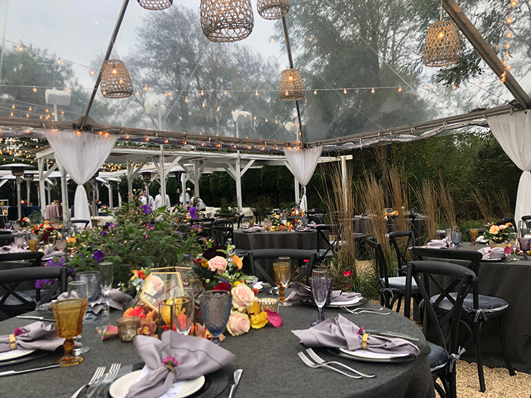 Calissa stunning fall outdoor dining space, Photo: Courtesy