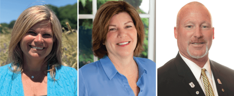 From left, Jodi Giglio, Laura Jens-Smith, and William Van Helmond are vying for the second district Assembly seat.
