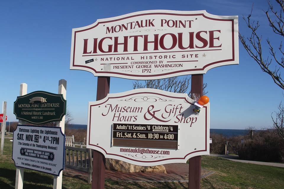 Montauk Lighthouse sign