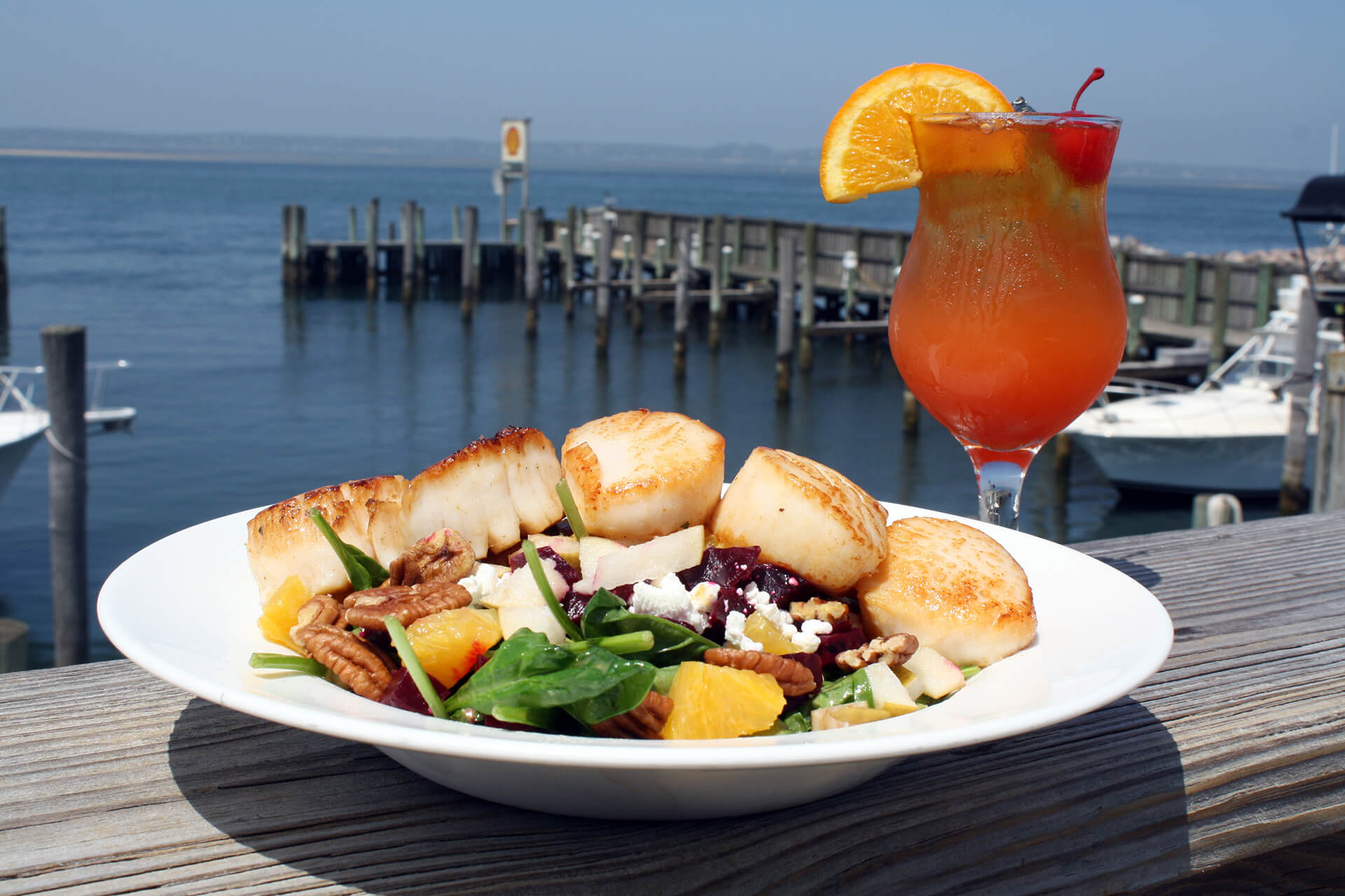 Oakland’s scallop salad