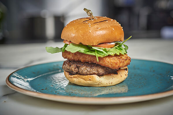 Calissa's Saganaki Burger, Photo: Assante Public Relations