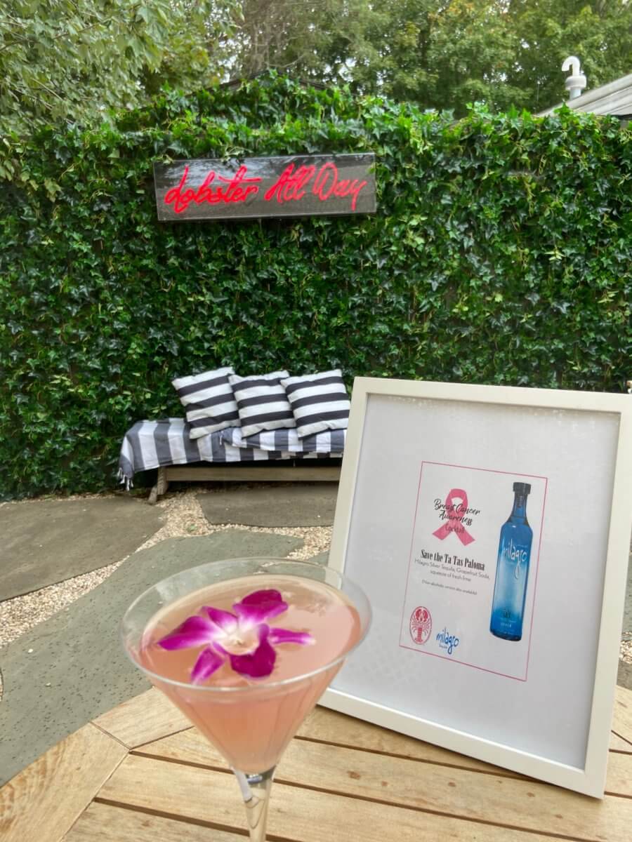 Save the Tatas pink cocktail