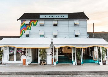 The Surf Lodge in Montauk one of the most popular East End hotels