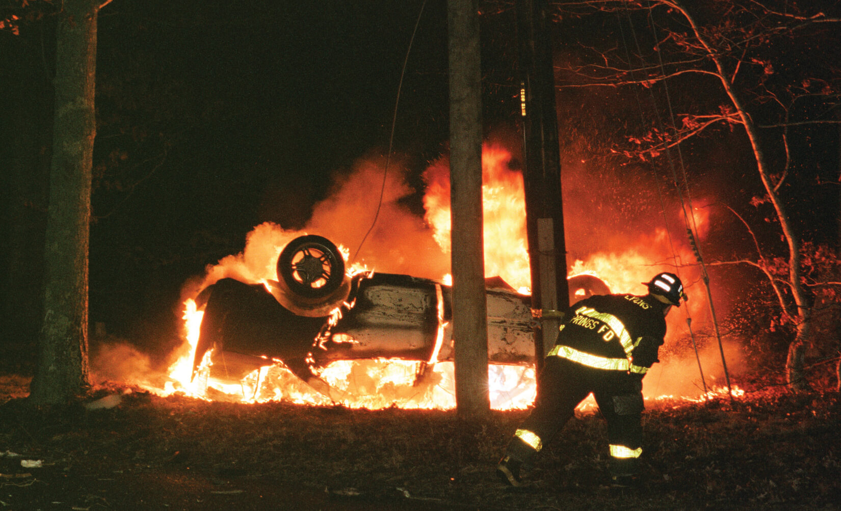 Independent/Gordon M.Independent/Gordon M. Grant, Courtesy Suffolk County District Attorney The scene of the 1999 firey crash, and mug shots then and now.