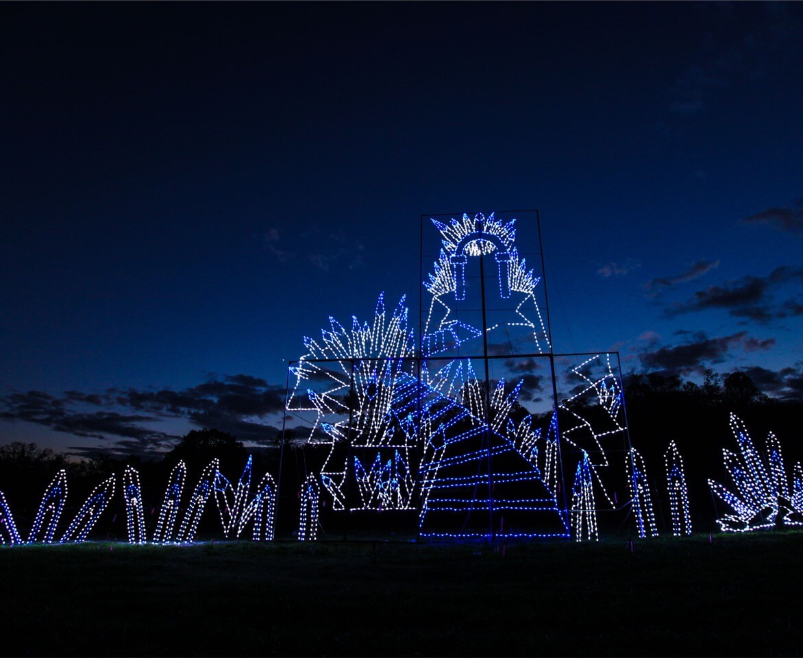 Ice Palace at the Riverhead Holiday Light Show on the North Fork