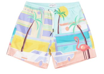 MAVRANS Beach Street 5 Inch Stretch Swim Trunk, $79