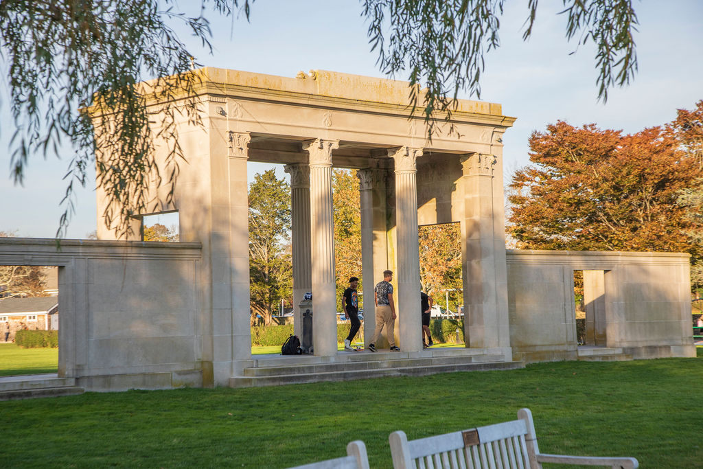 Agawam Park monument can be a fun spot for kids