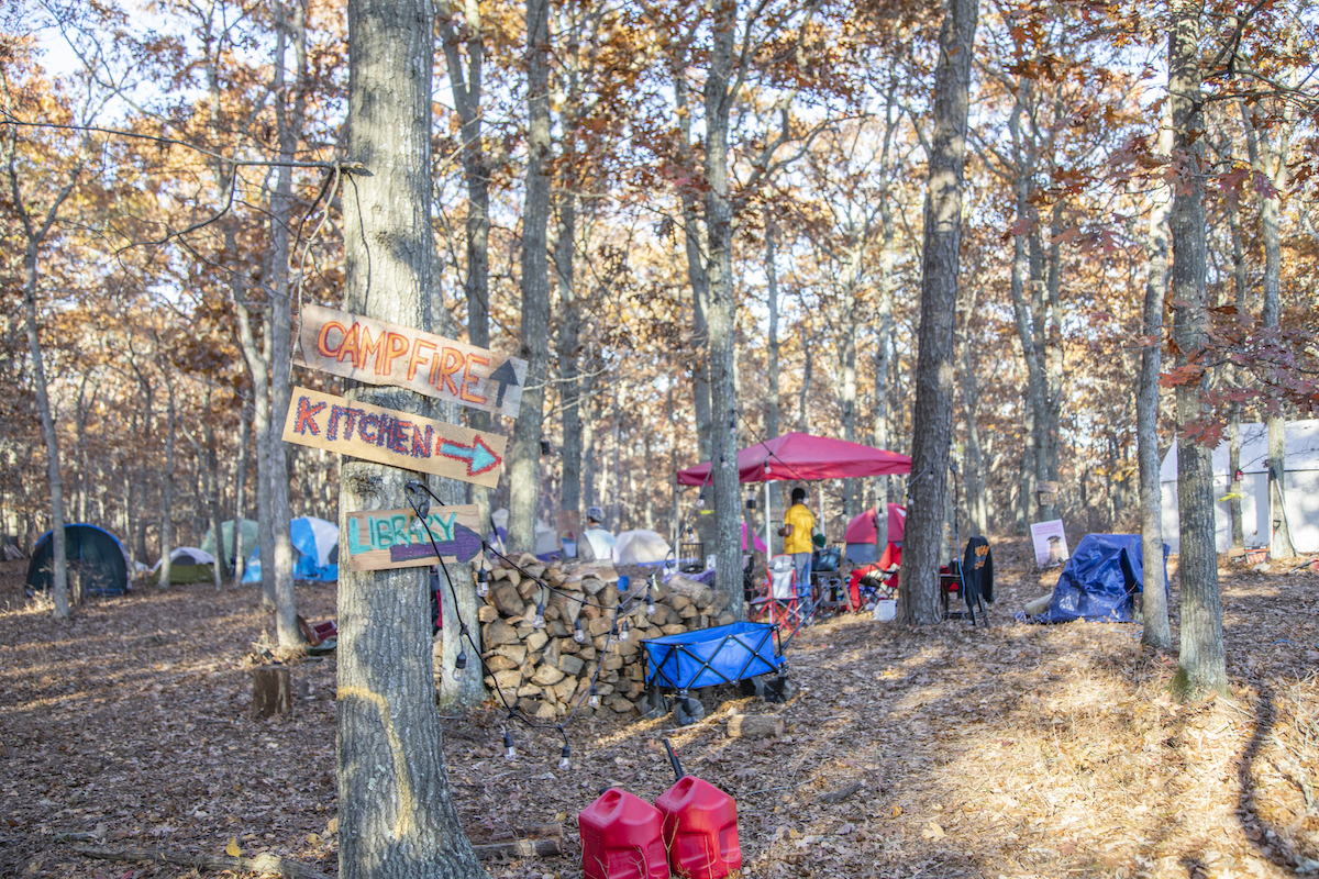 Shinnecock encampment