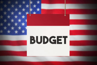 Budget Day in America Stock Image