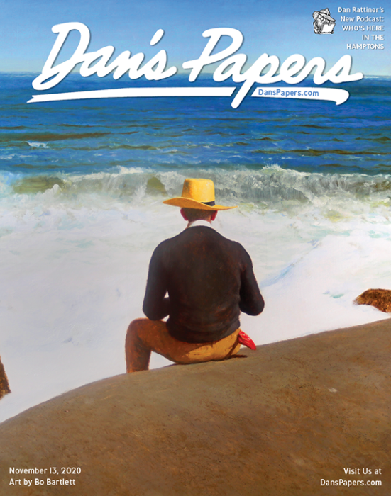 Bo Bartlett's “The Watercolorist” on the cover of the November 13, 2020 Dan's Papers issue