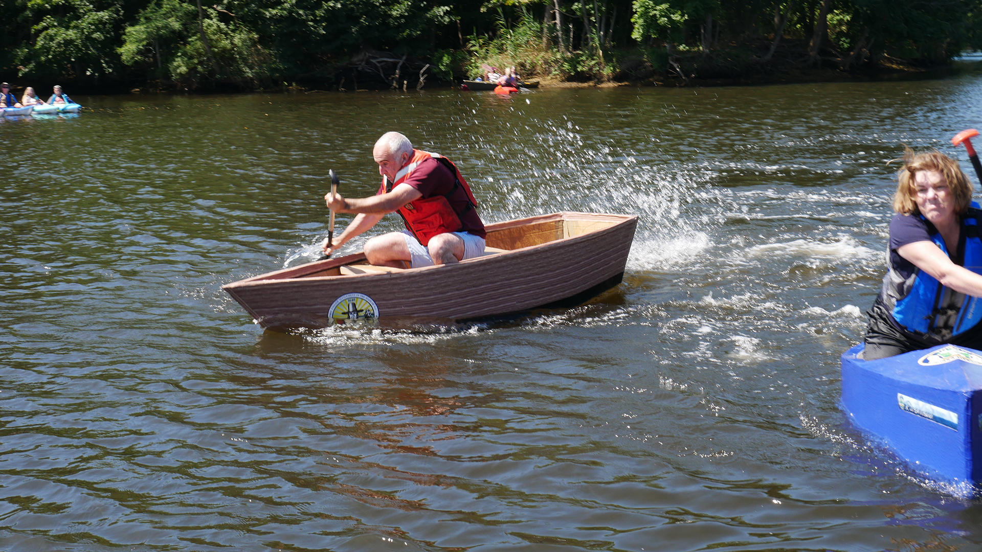 Jay Schneiderman and Laura Jens-Smith competing in the 2019 Supervisor's Race