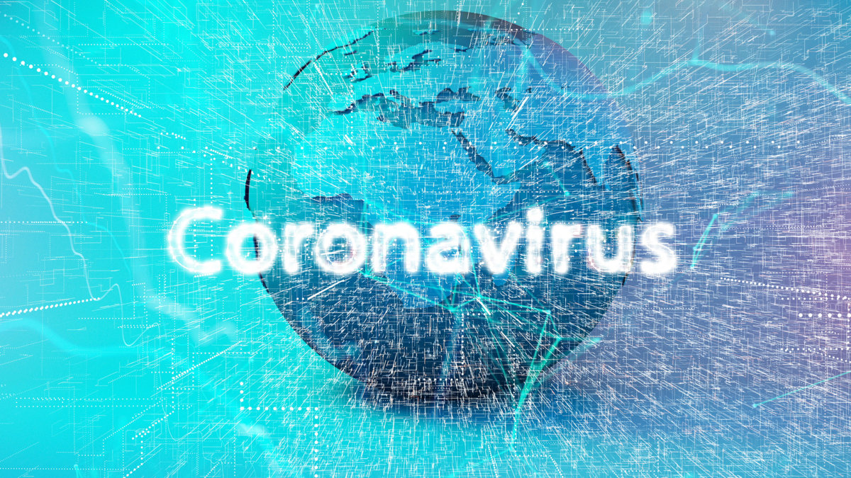 Coronavirus 2019-nCov novel coronavirus concept motion background. coronavirus dangerous flu