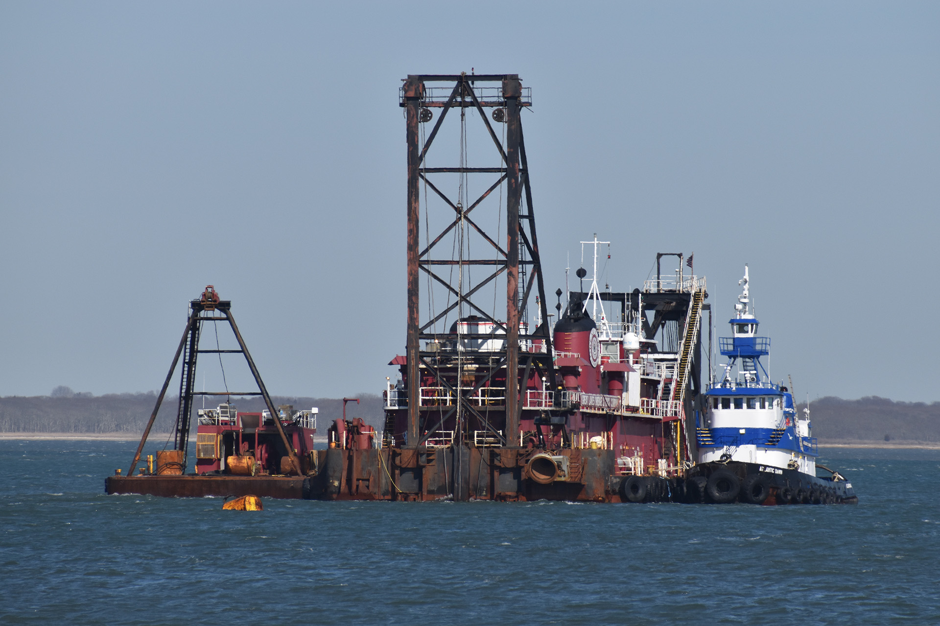 The Great Lakes Dredge & Dock Company dredger pumped nearly 600,000 cubic yards of sand onto the beach in Hampton Bays as part of FIMP