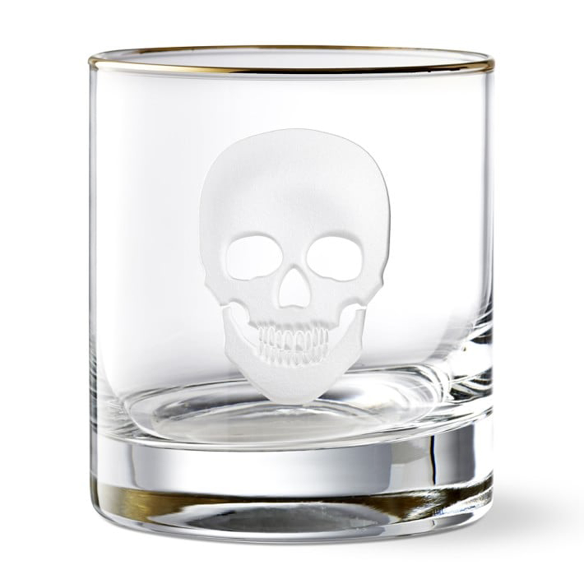 Williams-Sonoma Halloween Skull Double Old-Fashioned Glasses, $14.95