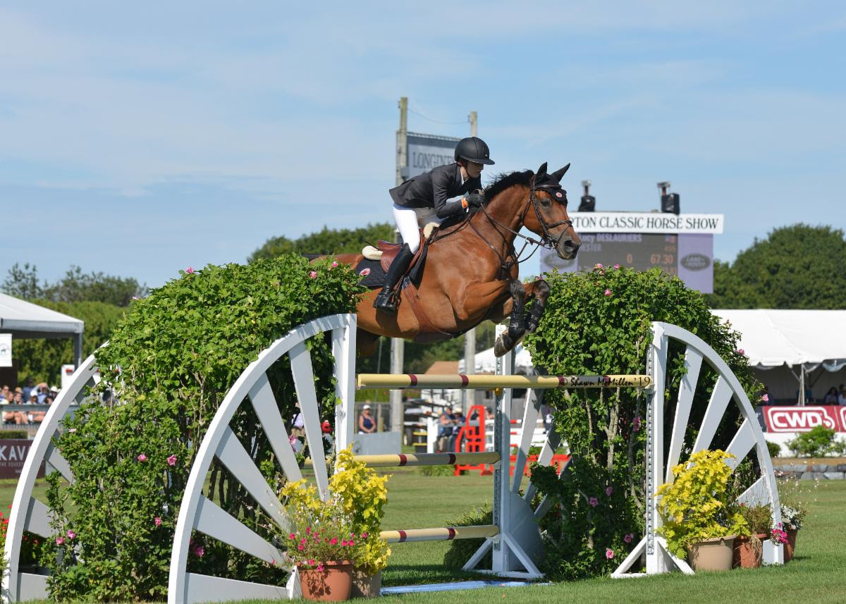 Emma Hakim was named best junior rider on a pony at the Hampton Classic