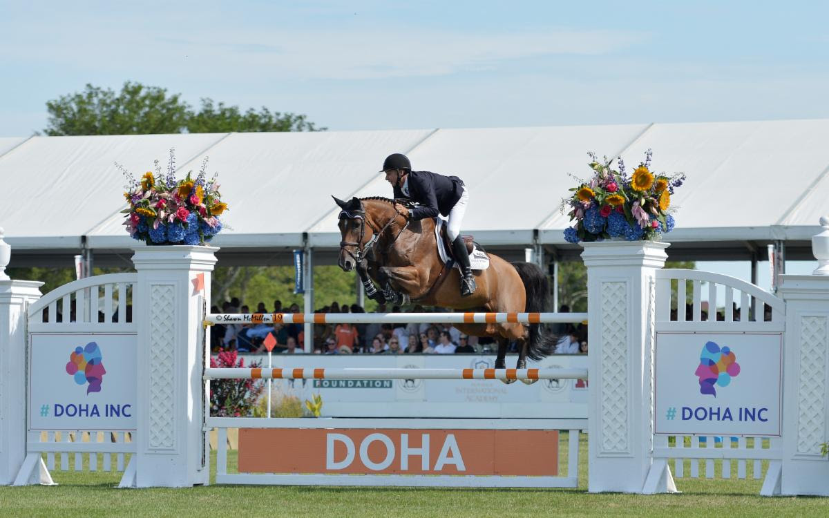 Canada's Mario Deslauriers and Bardolina won the $300,000 Grand Prix CSI4* to close out the 44th Hampton Classic Horse Show