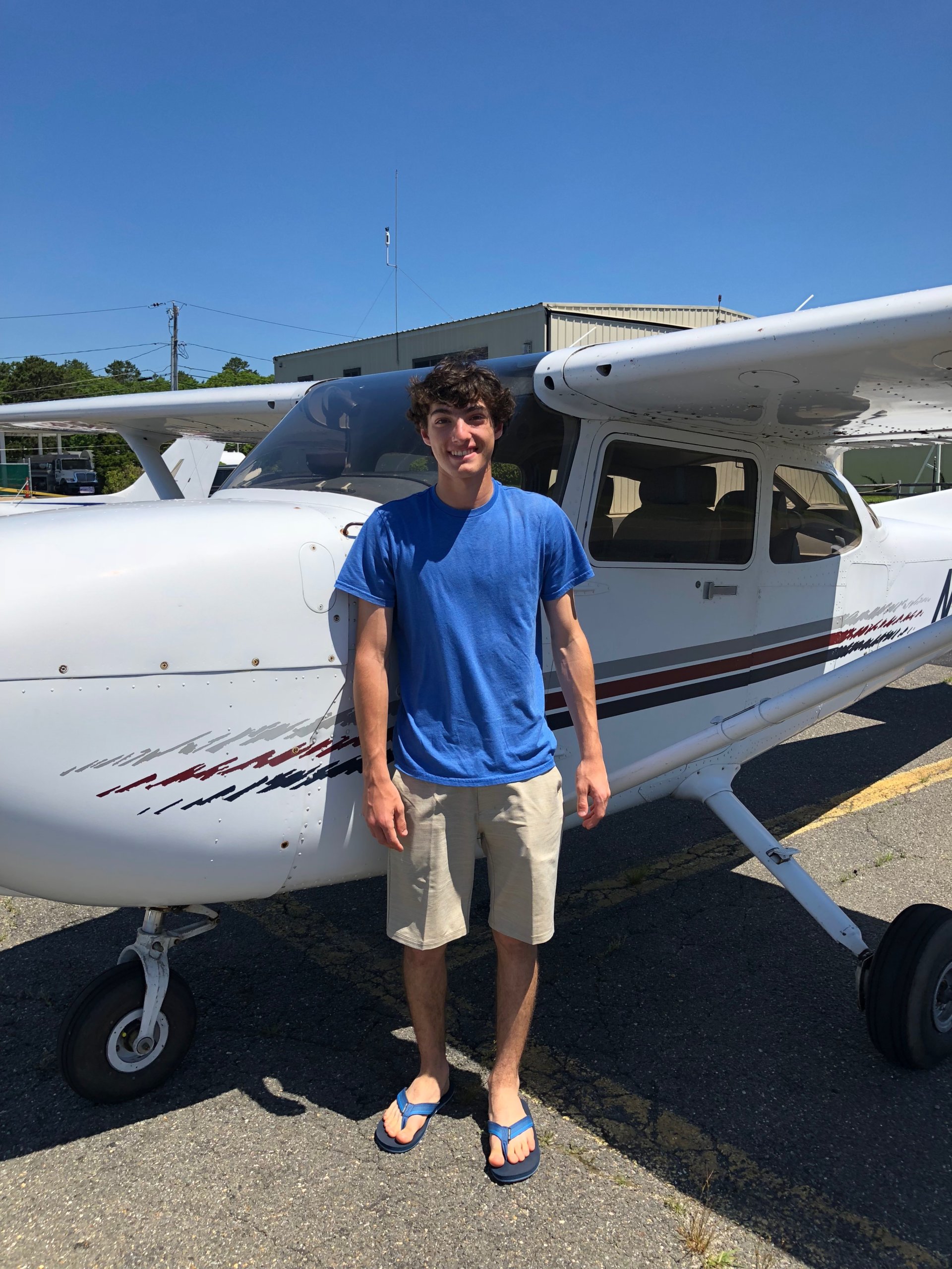 Alex Silvestri at East Hampton Airport