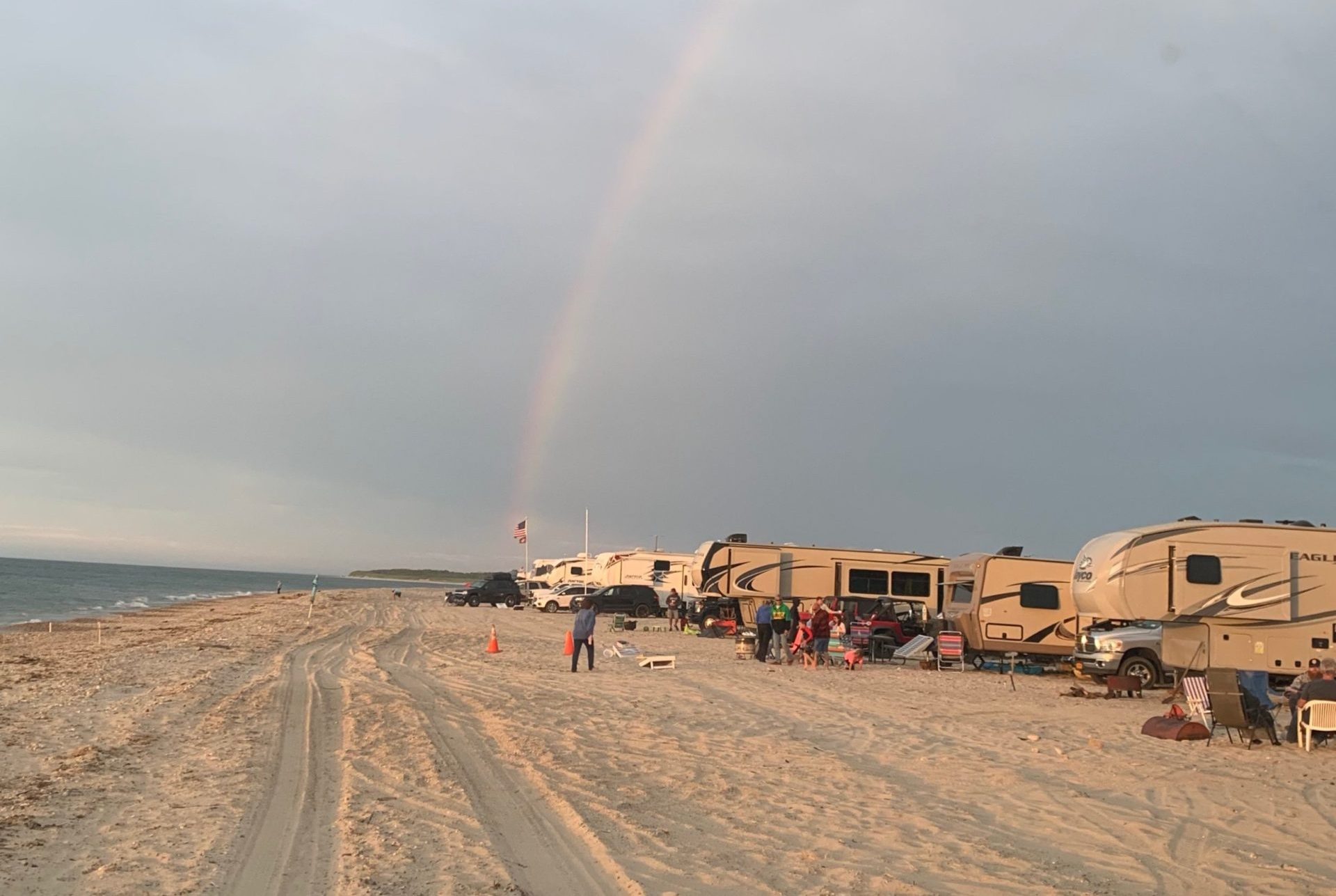 There is nothing like camping on an outer beach, like Gin Beach in Montauk, campers say. Independent/Allen Bennett