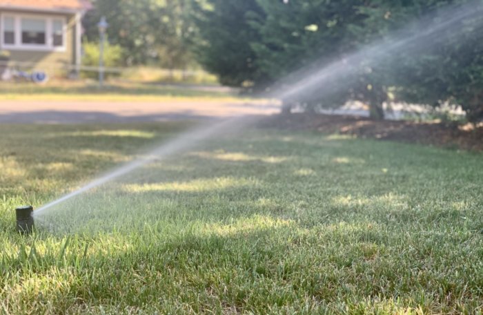 Sprinklers are likely to blame for the uptick in water usage on the East End, the Suffolk County Water Authority said.