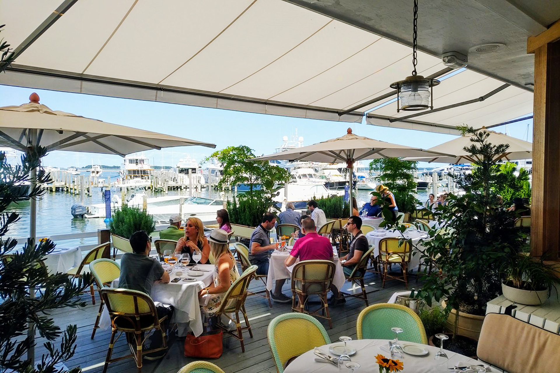 Good luck getting reservations at Le Bilboquet on Long Wharf in Sag Harbor