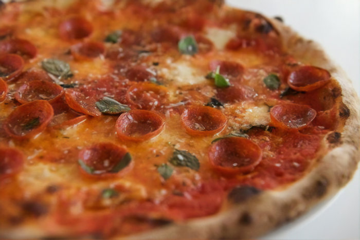 Sag Pizza pie