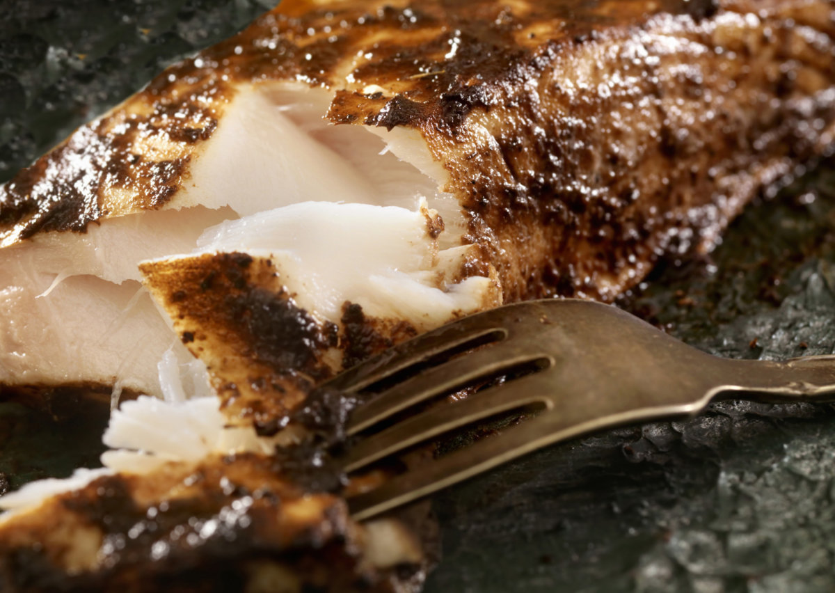 BBQ Grilled Halibut with Jerk BBQ Sauce, Rice and Corn- Photographed on Hasselblad H3D2-39mb Camera