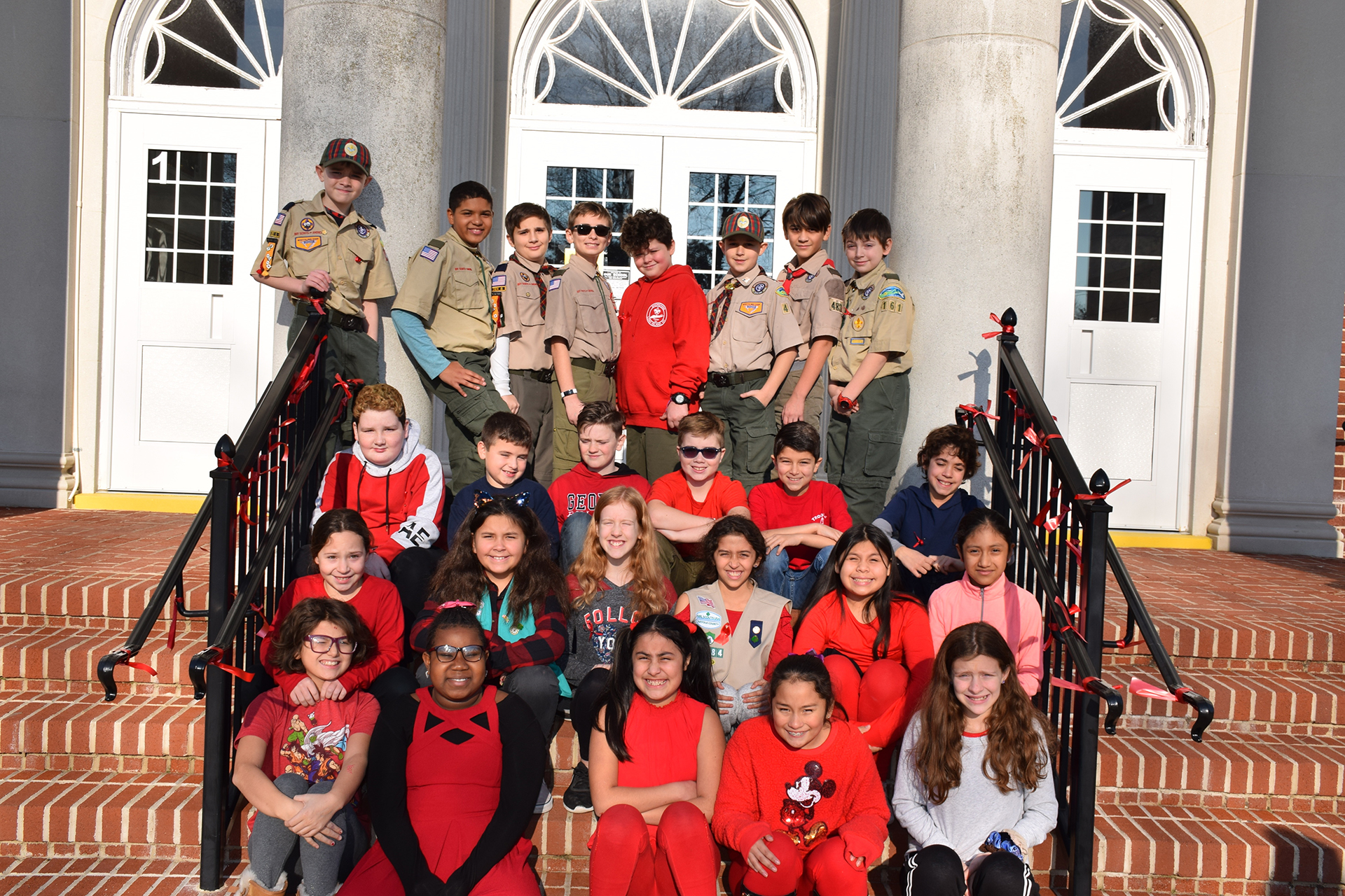 Students from Pulaski Street Elementary School honored the memory of Shoreham-Wading River Boy Scout Andrew McMorris on January 15.