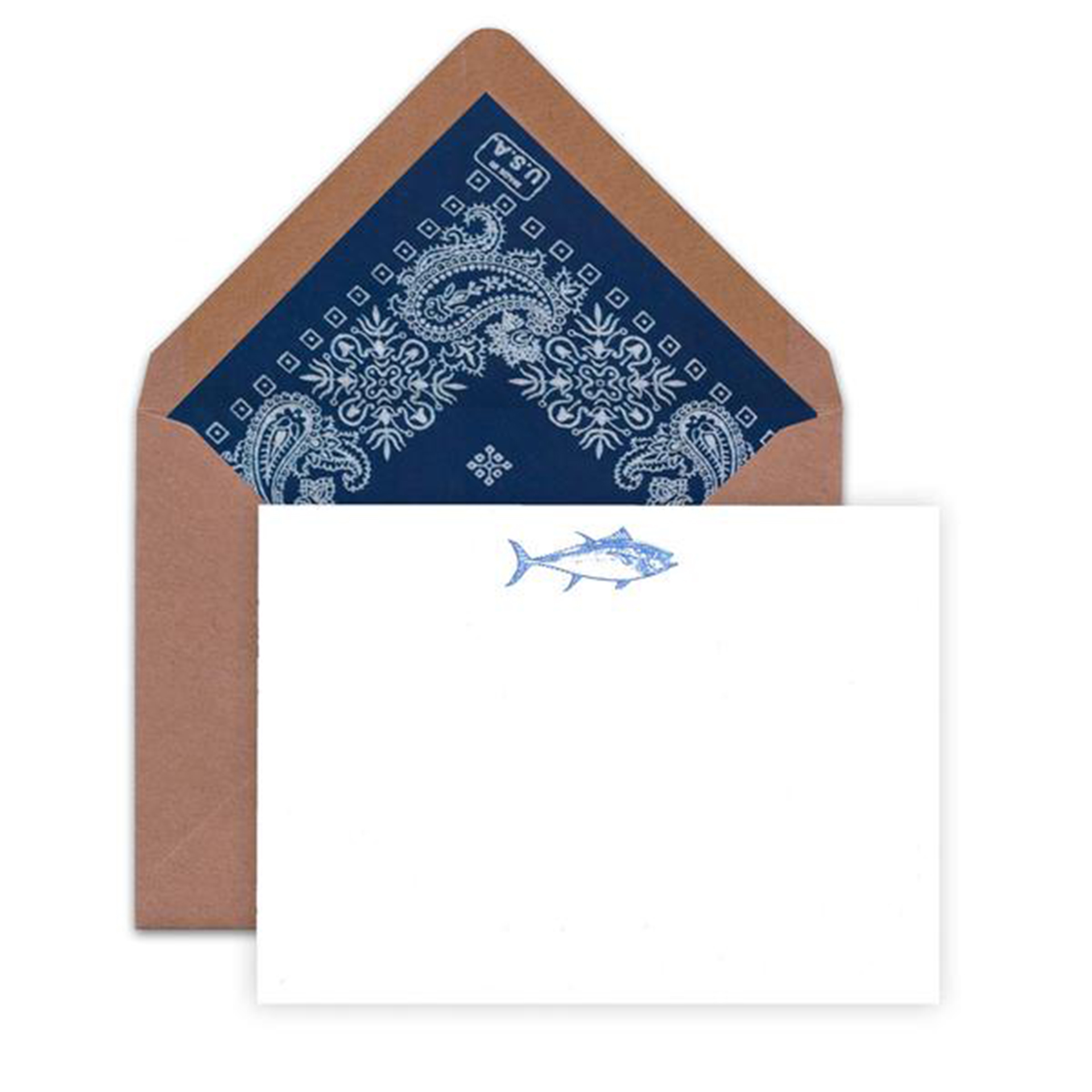 Terrapin Stationers Blue Fin Tuna Stationery, $22 for 6 cards