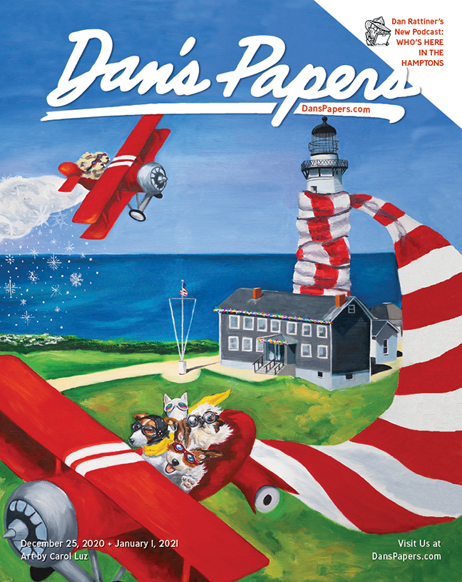 Carol Luz's art on the cover of the December 25 + January 1, 2020 Dan's Papers issue.