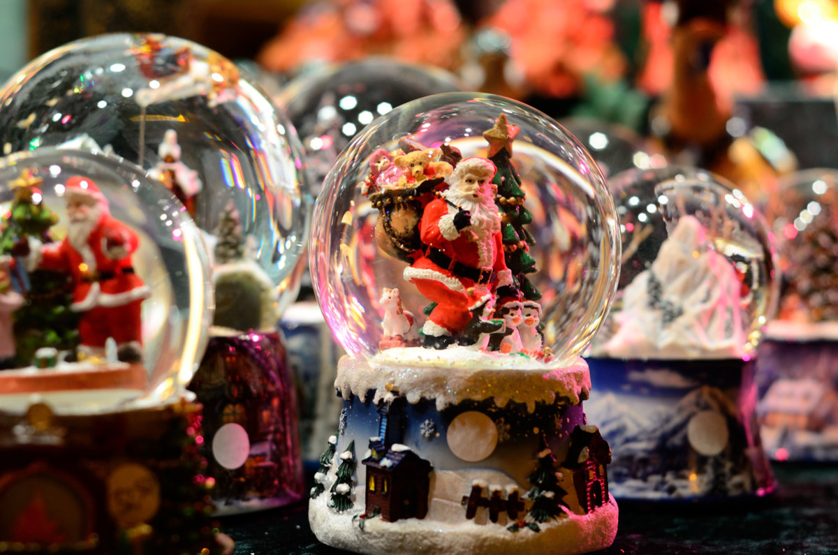 Snow-ball Toy Glass Ball Santa Claus