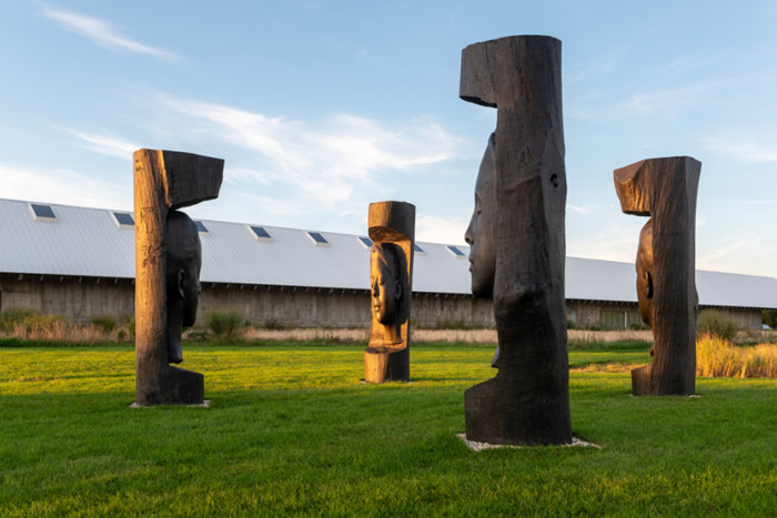 Jaume Plensa's Carlota, Laura Asia, Wilsis and Julia, 2019.