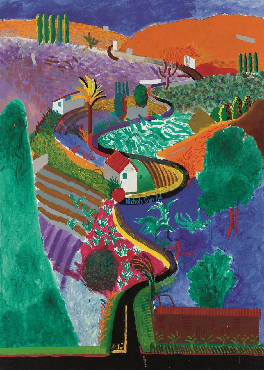 David Hockney’s “Nichols Canyon.”