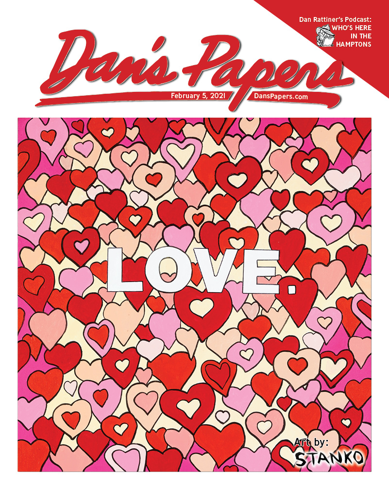 Mike Stanko's art on the cover of the February 5, 2021 Dan's Papers issue.