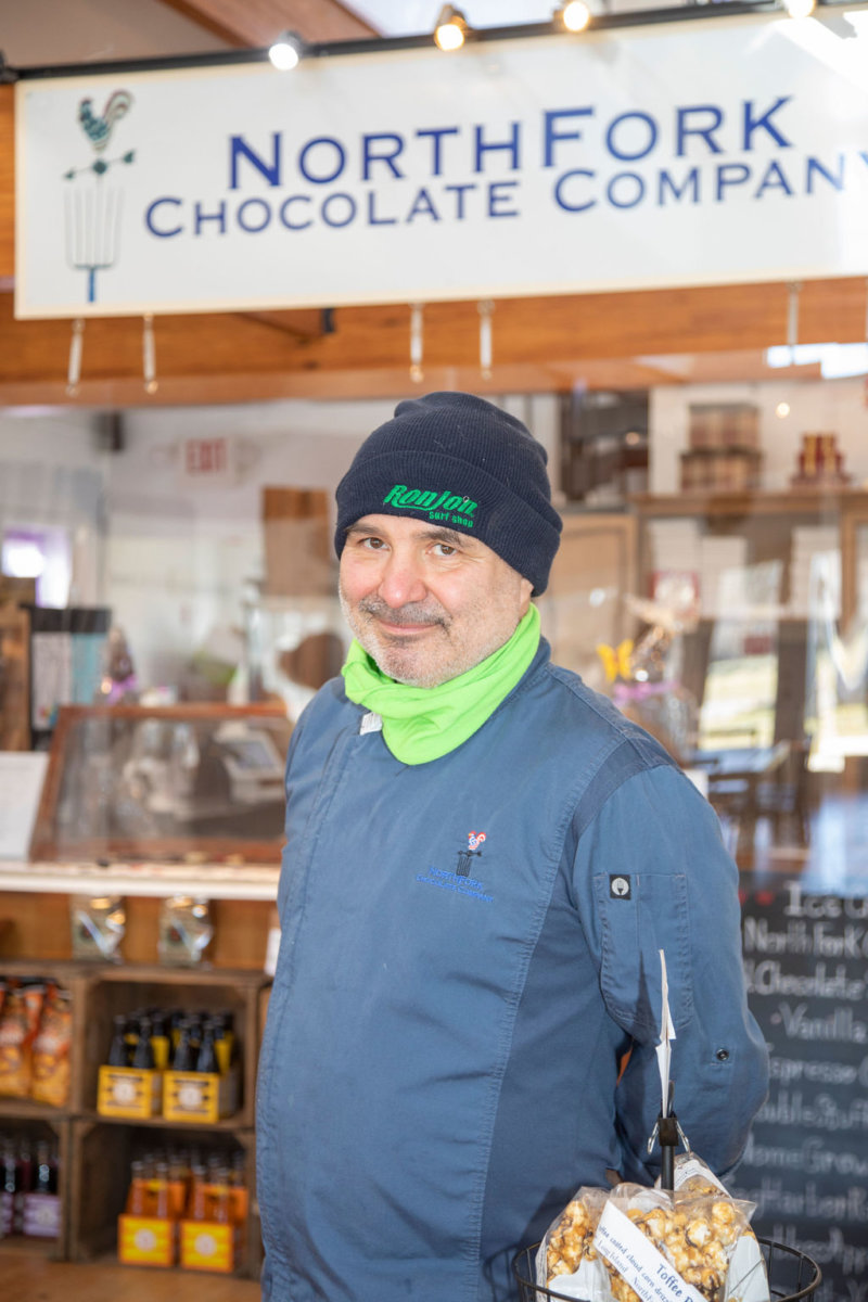 Chef Steve Amaral of North Fork Chocolate Co.