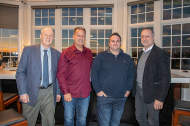 Greg Gove, Steven Kelly, Sean Kelly Jr., Baiting Hollow Farm Vineyard owner Sean Kelly