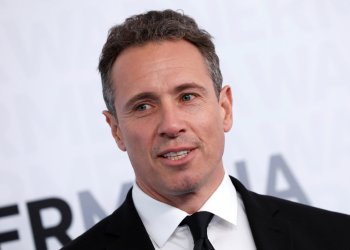CNN anchor Chris Cuomo poses as he arrives at the WarnerMedia Upfront event in New York