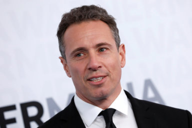 CNN anchor Chris Cuomo poses as he arrives at the WarnerMedia Upfront event in New York