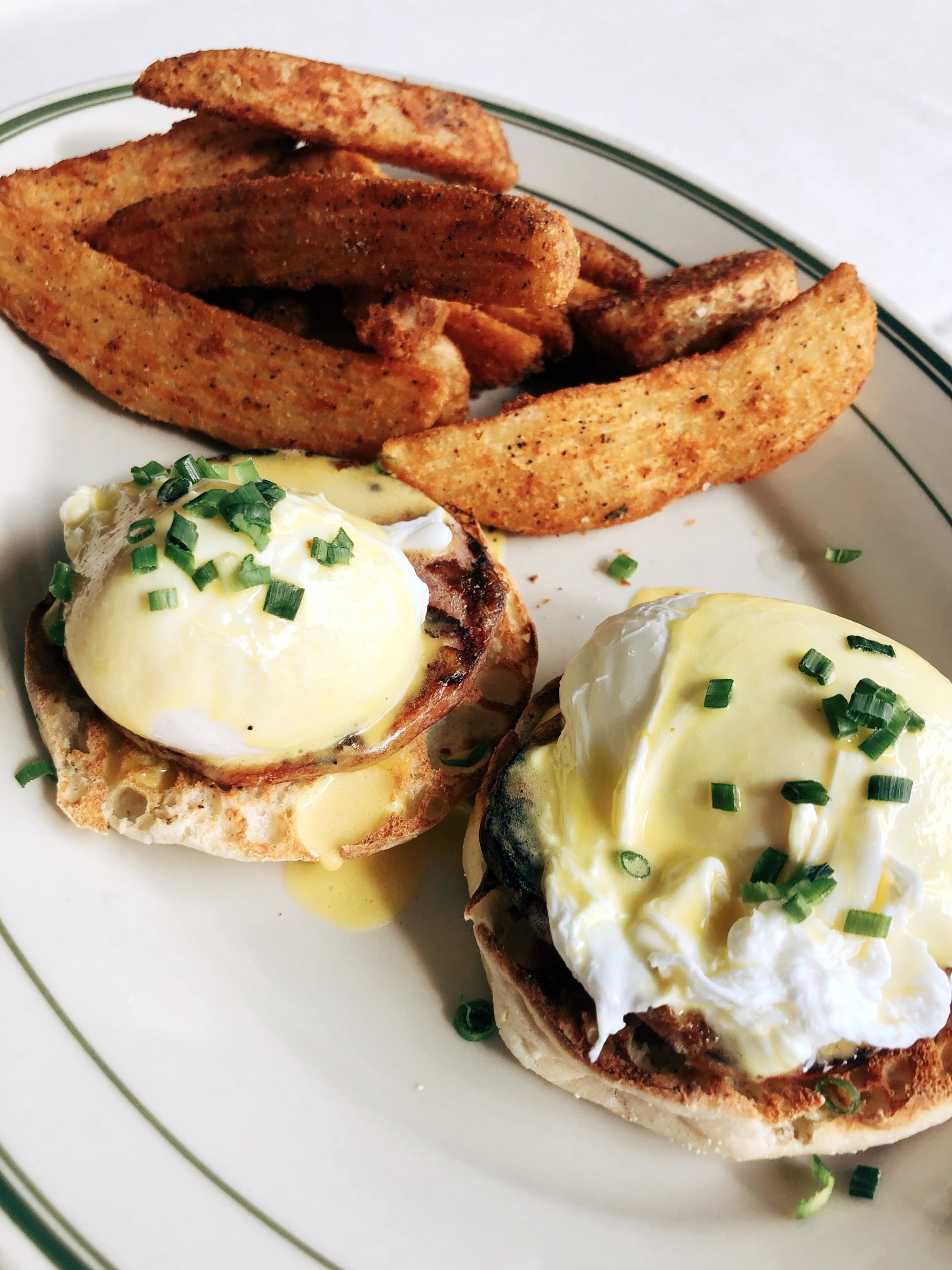 The eggs Benedict at Old Stove Pub