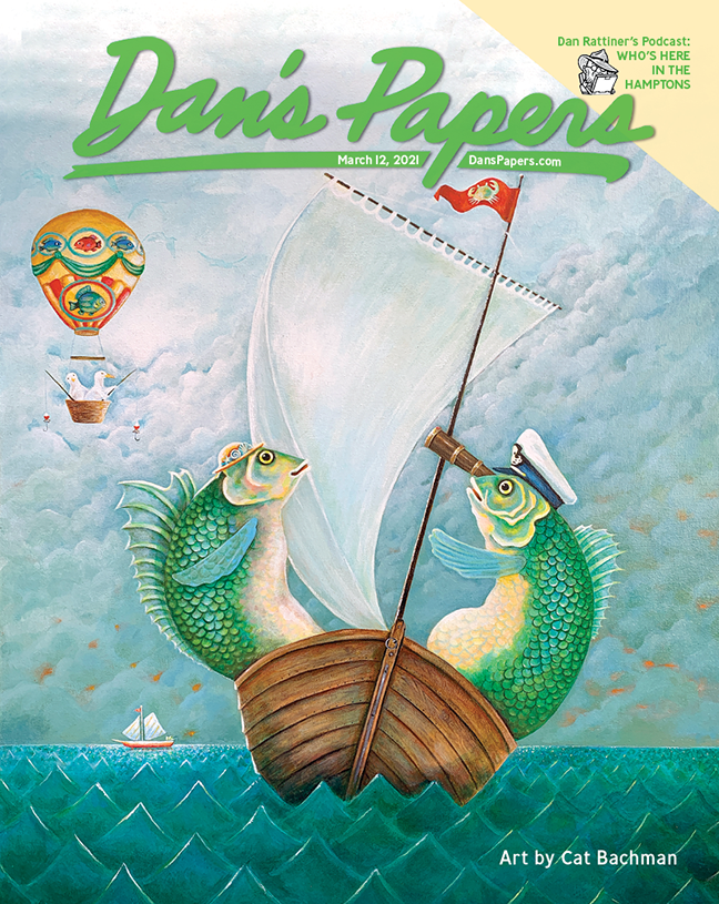 Cat Bachman's art on the cover of the March 5, 2021 Dan's Papers issue.